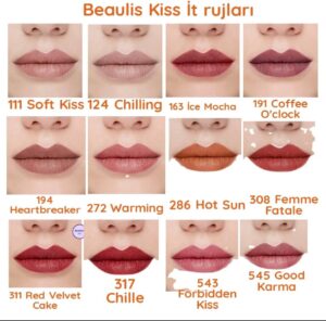رژ لب جامد بیولیس کیس ایت | Beaulis Kiss It Lipstick